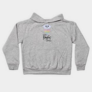 Raining Rainbow Happiness Kawaii Cute Rain Cloud in Purple Kids Hoodie